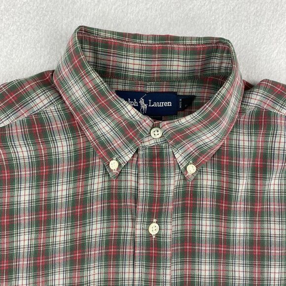 Ralph Lauren Shirt Men's Medium Multicolor Plaid Blake American Light Academia - Picture 4 of 15
